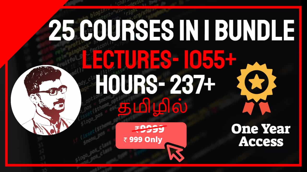 25 Software Courses in 1 Bundle in Tamil - Programming Line
